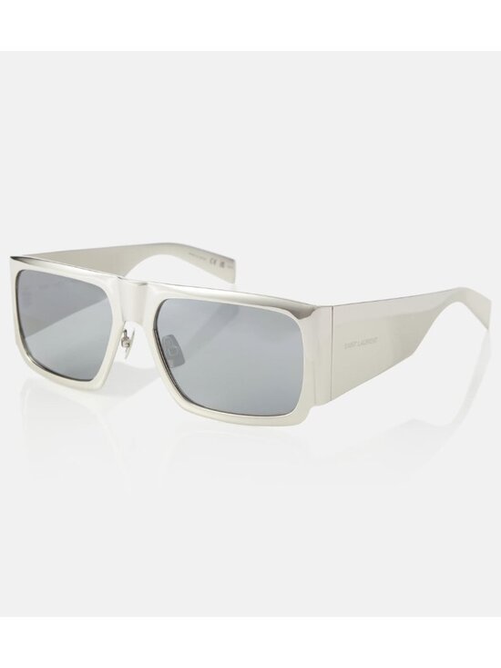 SAINT LAURENT SL 635 flat-top silver metal sunglasses main image 12